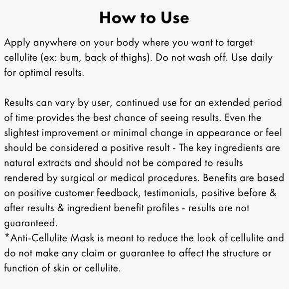 $21❤️🔥 LAST 1! TRULY Anti-Cellulite Hydrating Body Mask 🦵🏼 NEW & SEALED - Picture 5 of 5